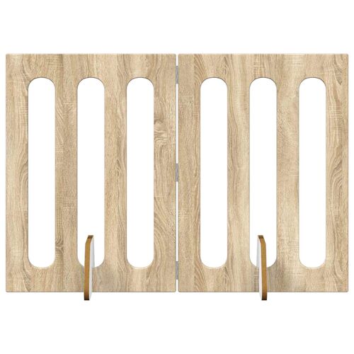 Vidaxl Clôture Pliable Pour Animaux 2 Pcs Chêne Sonoma