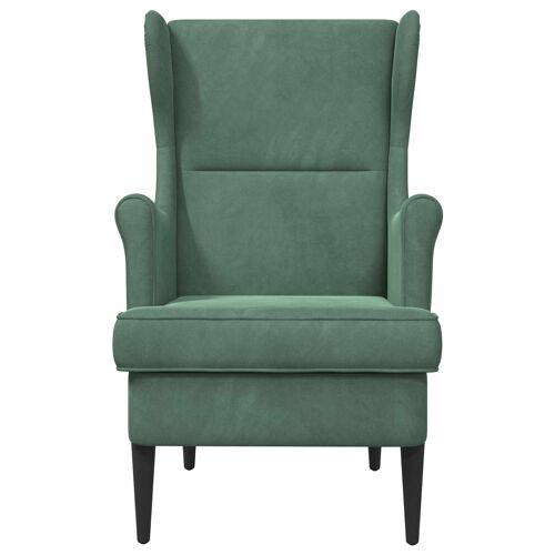 vidaXL fauteuil Vert Mer Velours