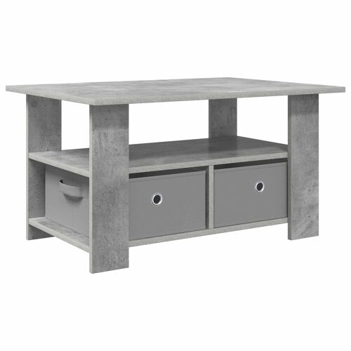 vidaXL Table basse Gris béton 77 x 55 x 42 cm Bois d'ingénierie