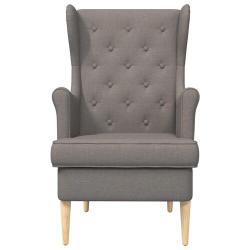vidaXL fauteuil Taupe tissu