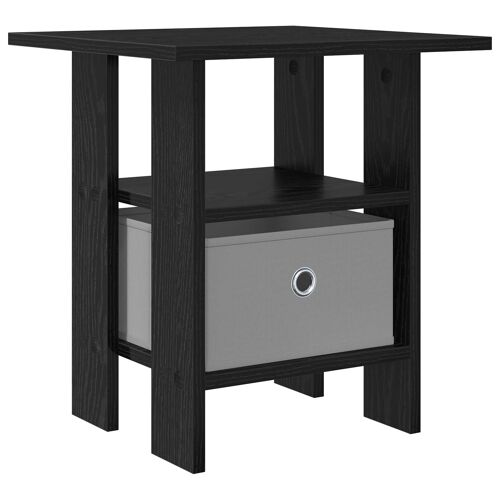 vidaXL Table de chevet Chêne noir 41 x 40 x 45 cm Bois d'ingénierie