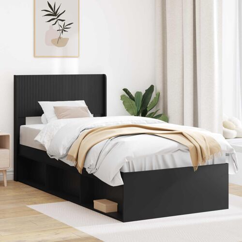 vidaXL Tête de lit Noir PB