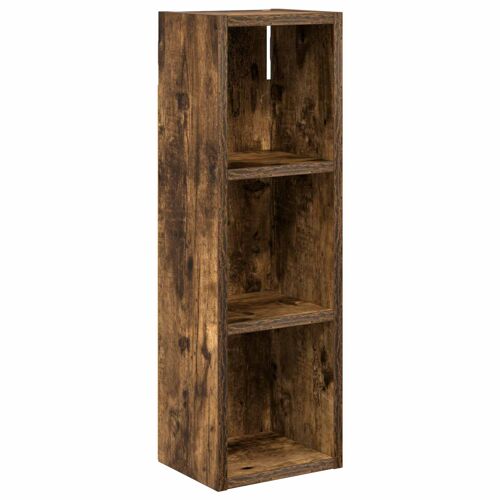 vidaXL Armoire murale de salle de bain Chêne Fumé 20 x 16 x 62,5 cm