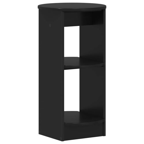 vidaXL Meuble d'appoint Noir Bois d¿ingénierie