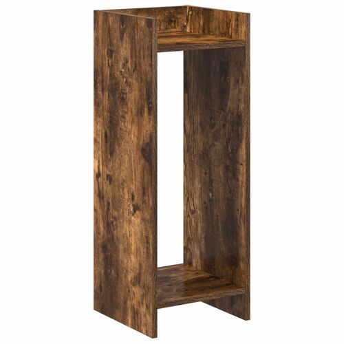 vidaXL Support de Plante Chêne Fumé 30 x 30 x 80 cm Bois d¿ingénierie