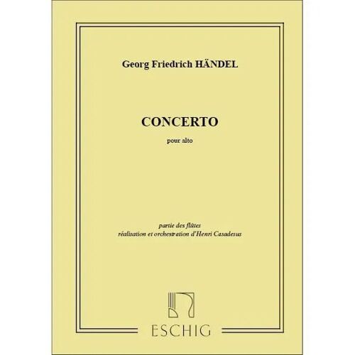 Concerto Pour Alto Parts Flutes 1 Et 2 / Conducteur