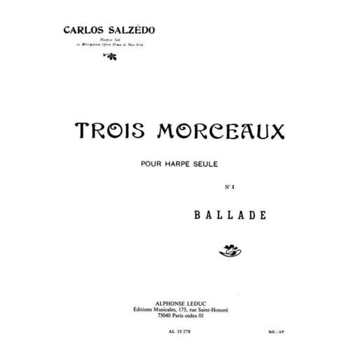 3 Morceaux No1 Ballade Harp / Recueil