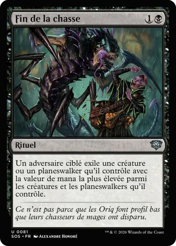 Fin De La Chasse - Magic - Les Secrets De Strixhaven Vf - U - 81