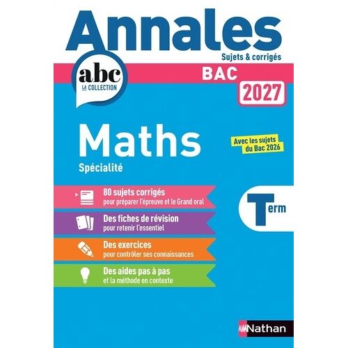 Annales Bac Maths Term - 2027 - Corrigé