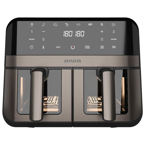 Aiwa AFR-9000 Double 9 L Autonome 2400 W Friteuse d'air chaud Noir