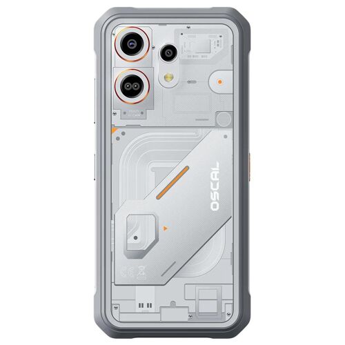 Oscal MARINE 3 6.56" Double SIM hybride Android 16.0 4G USB Type-C 8 Go 128 Go 5000 mAh Blanc