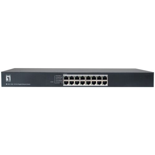LevelOne GEU-1632 Gigabit Ethernet (10/100/1000) 1U Gris