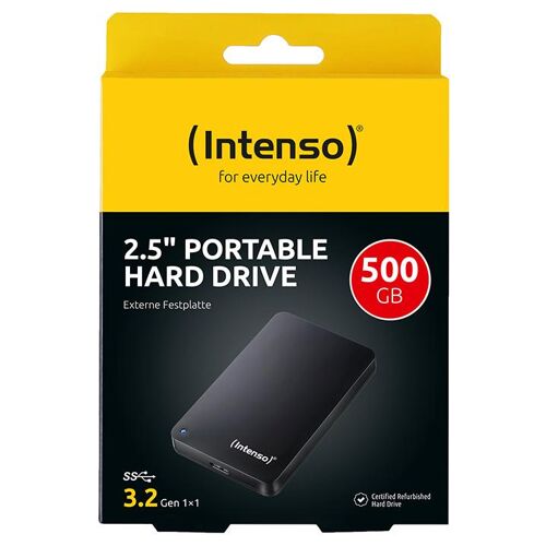 Intenso 6021530 disque dur externe 500 Go 5400 tr/min 2.5" USB Type-A 3.2 Gen 1 (3.1 Gen 1) Noir