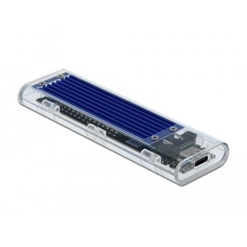 DeLOCK Boîtier Externe pour SSD M.2 NVMe PCIe - USB Type-C - 10GBps - Transparent (42620)