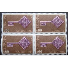 Andorre Francais N°189 En Bloc De 4 Neuf **