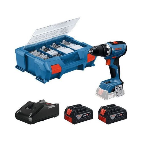 Perceuse-visseuse sans fil GSR 18V-65 - BOSCH - avec 2 batteries 4,0Ah - chargeur - L-BOXX - 06019N3207
