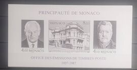 Monaco 1987 Bloc Non Dentelé De Monaco N!°39a