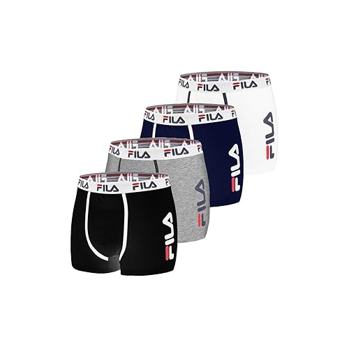 Lot De 4 Boxers Fila Pour Homme : Assortie / Xxl