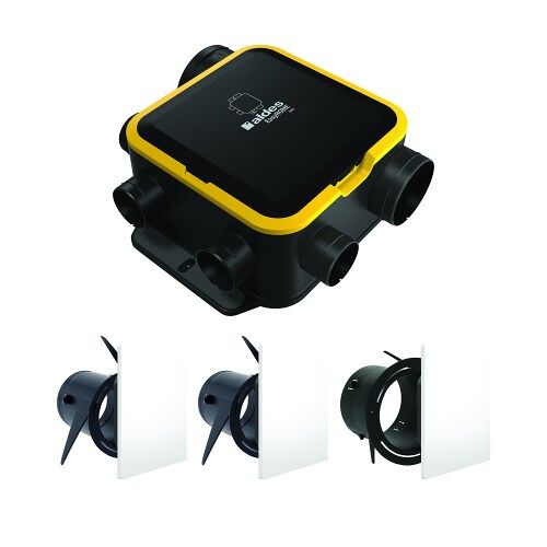 Kit VMC autoréglable simple flux EasyHome Auto DHU Compact ALDES