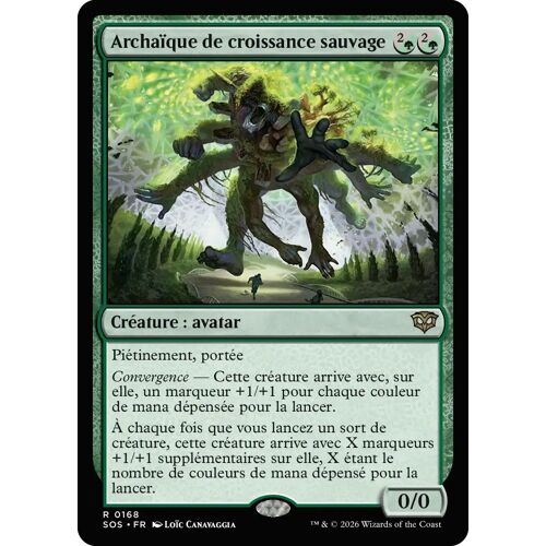 Archaïque De Croissance Sauvage - Magic - Les Secrets De Strixhaven Vf - R - 168