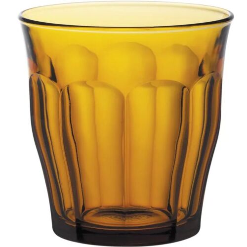 Verre Duralex Picardie Ambre 310 Ml Orange - Lot De 6