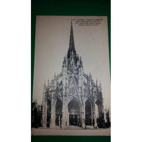 Carte Postale: Rouen, L'Église St Maclou 1927