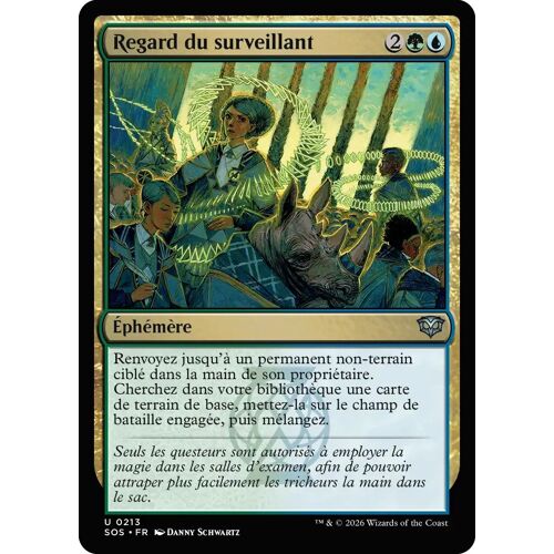 Regard Du Surveillant - Magic - Les Secrets De Strixhaven Vf - U - 213