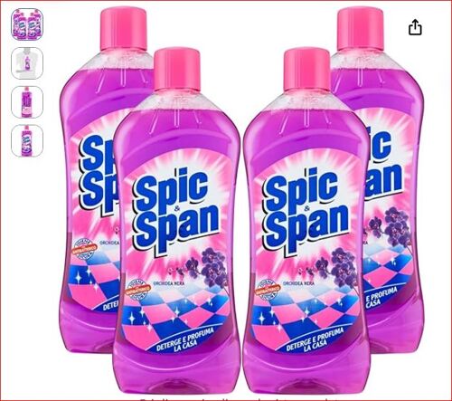 LAVAPAVIMENTI SIC SPAN ORCHIDEA NERA LT 1 X 4 BOTTIGLIE