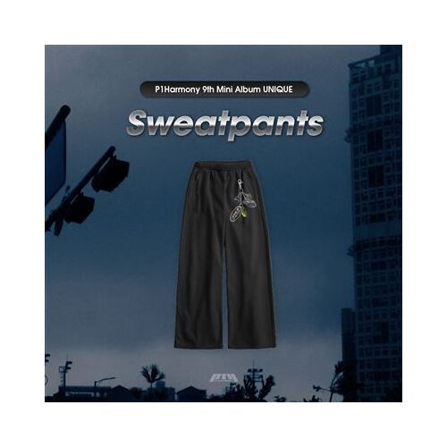 P1harmony Sweatpants Officielle Unique, Noir, Taille Xl