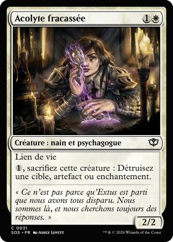 Acolyte Fracassée - Magic - Les Secrets De Strixhaven Vf - C - 31