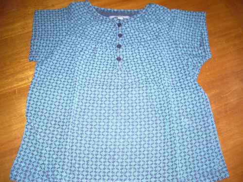 Tunique 3 Suisses Tons Bleu Et Vert Imprimé Taille 8 Ans