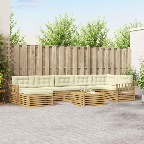Vidaxl Ensemble De Canapés D'extérieur Avec Coussin 8 Pcs