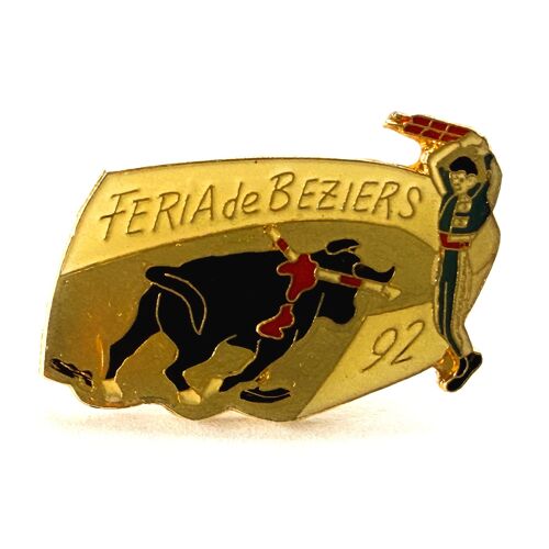 Pins Feria De Beziers 92 / Signé Top Concept
