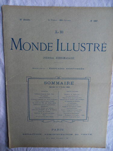 Le Monde Illustré N°1997 Du 06 Juillet 1895