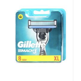 Gillette Mach3 Xl Lot De 8 Lames De Rasage  Précision Et Confort Longue Durée 