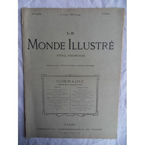 Le Monde Illustré N°2126 Du 25 Décembre 1897