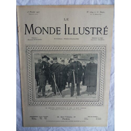 Le Monde Illustré N°2604 Du 23 Février 1907
