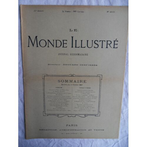 Le Monde Illustré N°2115 Du 09 Octobre 1897