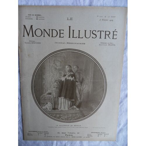 Le Monde Illustré N°2707 Du 13 Février 1909