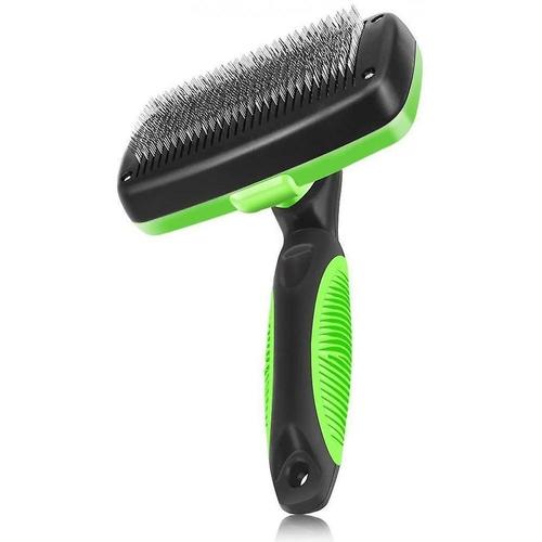 Peigne À Aiguille Autonettoyant Pour Animaux De Compagnie Nettoyage Des Cheveux Peigne À N?ud Rétractable Automatique