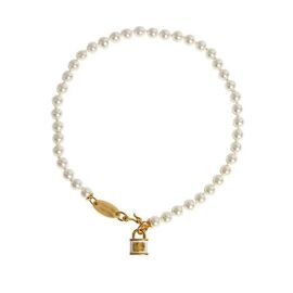 Collier Perle Serrure Mode Clavicule Chaîne Charme Dame Bijoux Accessoires Pendentif Colliers | Colliers Ras Du Cou