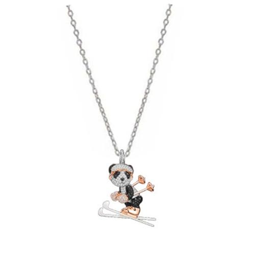 Pendentif Panda Ski À La Mode De Haute Qualité Avec Chaîne Assortie Automne Et Hiver Collier De Haute Qualité | Colliers Pendentifs