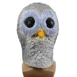 Masque De Hibou D'halloween Couvre-Chef De Bande Dessinée Masque De Latex De Hibou De Fête