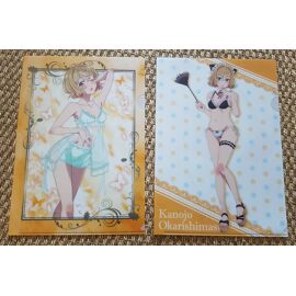 Lot De 2 Pochettes Transparentes / Classeur Format A4 - Rent A Girlfriend - Mami Nanami