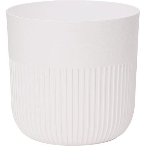 Pot De Fleurs Rond Garden Id Luca Grande Ø 30 Cm Blanc