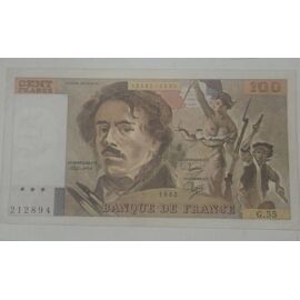 Billet 100 Francs De Eugène Delacroix 1982 G.55