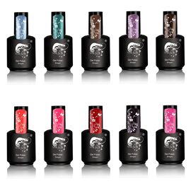 Lot De 10 Vernis Semi Permanents De Couleur Naileon Multicolore