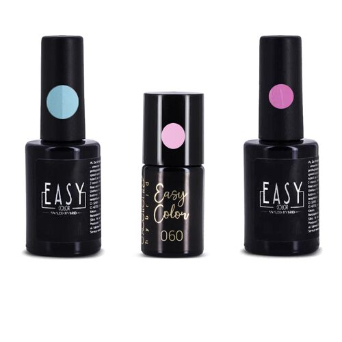 Lot De 3 Vernis Semi Permanent Tendance Bleu Pastel, Rose Pastel Et Lilas Multicolore