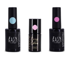 Lot De 3 Vernis Semi Permanent Tendance Bleu Pastel, Rose Pastel Et Lilas Multicolore