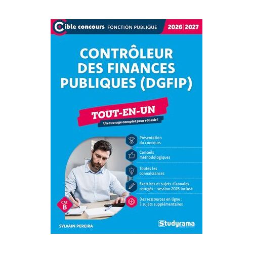 Contrôleur Des Finances Publiques (Dgfip) - Tout-En-Un - Catégorie B - Concours 2026-2027